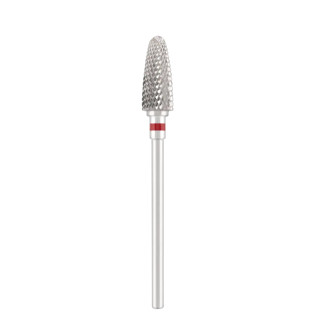 Tungsten carbide bit "corn" red, L-14,5 mm., Ø6,0 mm
