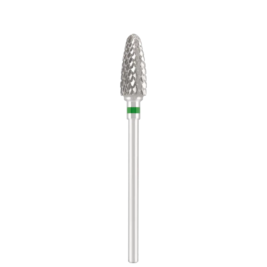 Tungsten carbide bit "corn" green, L-14,5 mm., Ø6,0 mm