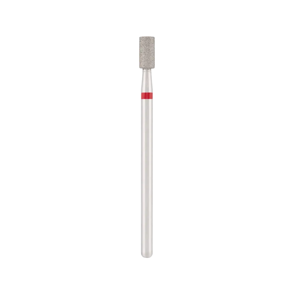 Diamond bit "cylinder" red, L-6,0 mm., Ø3,0 mm.