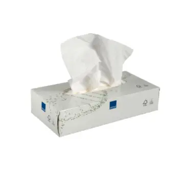 CARENESS Excellent face towel 2 ply 20x19.5cm white 100pcs