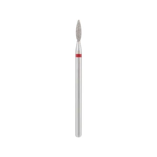 [DBS-243R.021] Diamond bit "flame" safe red, L- 8,0 mm., Ø2,1 mm.