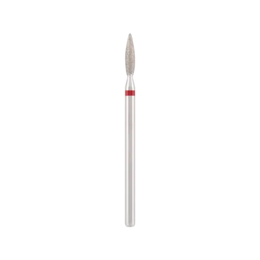 [DBS-243R.023] Diamond bit "flame" safe red, L- 10,0 mm., Ø2,3 mm.