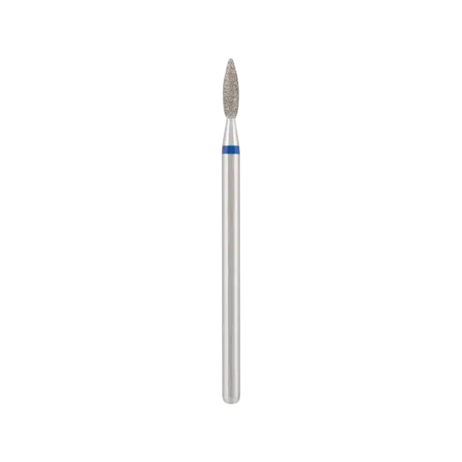 [DBS-243B.021] Diamond bit "flame" safe blue, L- 8,0 mm., Ø2,1 mm.