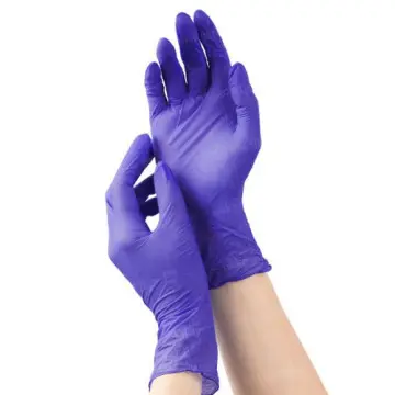 [1040042] Nitrile gloves purple M 100 pcs
